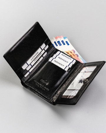 Damen Geldbörse aus Leder mit Bügelverschluss – Lorenti