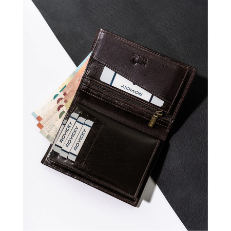 Große Herren Geldbörse aus echtem Leder – Rovicky