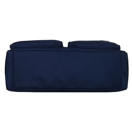 Geräumige Damen-Handtasche mit Laptopfach aus Polyester in Marineblau – Peterson