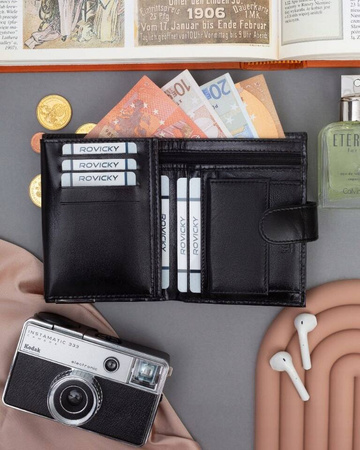 Große, vertikale Herren Geldbörse aus Leder – Ronaldo