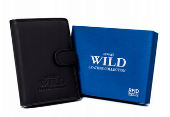 Große Herren Geldbörse aus Nubukleder in vertikaler Ausführung – Always Wild