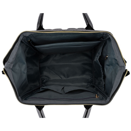 Damen-Rucksack aus Polyester in Grau mit sicherem Reißverschluss - Peterson