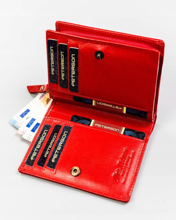 Damen Geldbörse aus Leder mittlerer Größe – Peterson