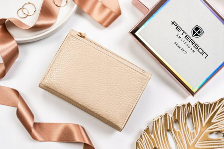 Klassische Damen Geldbörse aus Öko-Leder – Peterson