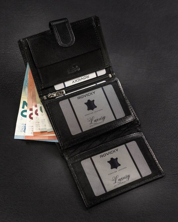 Elegante Herren Geldbörse aus Leder – Rovicky