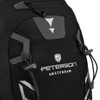 Schwarzer Adventure Trekkingrucksack mit Regenschutz – Peterson