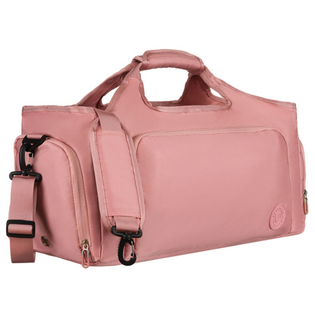 Sportliche Reisetasche aus Polyester in Pink mit Reißverschluss – Peterson