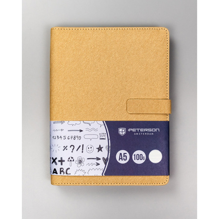 Notizbuch A5 mit Linien und Magnetverschluss – Peterson