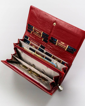 Klassische Damen Geldbörse aus Echtleder – Peterson