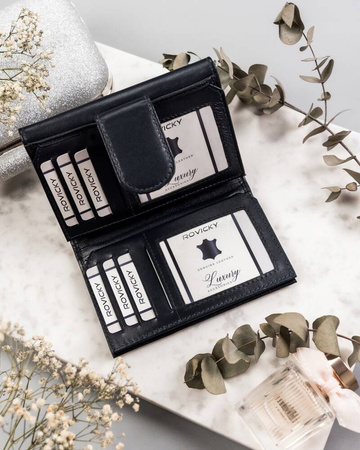 Elegante Damen Geldbörse aus Echtleder – Rovicky