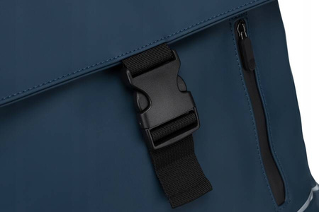 Robuster City Rucksack aus Synthetikmaterial mit Etui im Set – Peterson