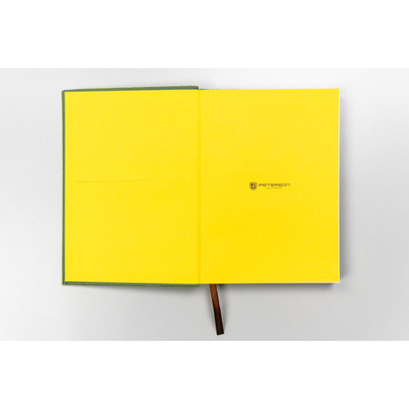 Grünes Notizbuch mit festem Einband, bedruckt mit Punkten, Format B6 - Peterson