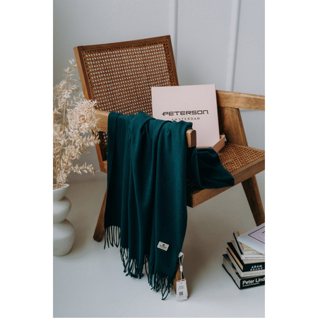 Warmer, zweiseitiger Schal in Flaschengrün – Peterson