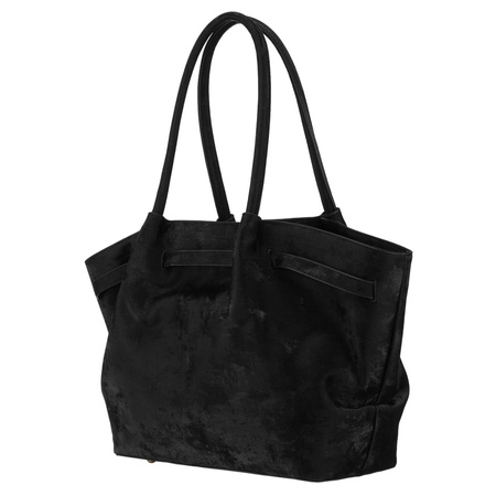Große, schwarze Damen-Shopper aus Öko-Leder - Peterson
