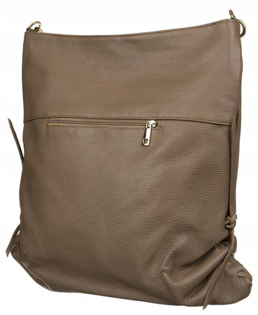 Damen Shopper Tasche aus Echtleder im Beutelstil – Peterson