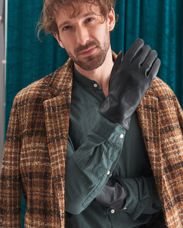 Gefütterte Herren Handschuhe aus Rindsleder – Rovicky