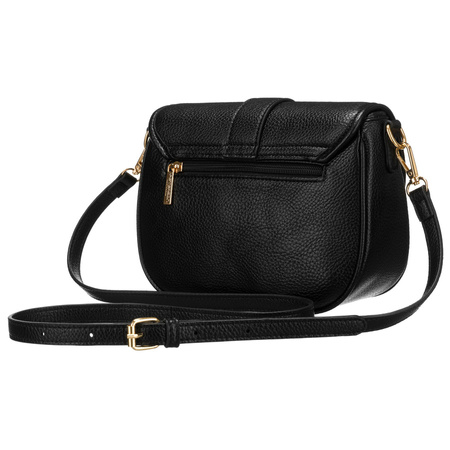 Kleine, schwarze Damen-Handtasche mit Schulterriemen aus Öko-Leder – Peterson