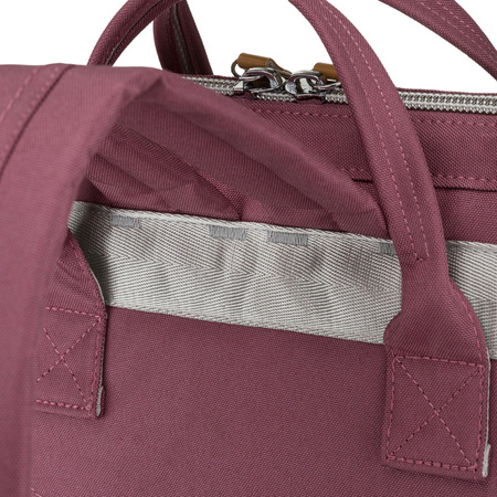 Lila Damen-Rucksack aus Polyester mit Laptopfach und USB-Anschluss - Peterson