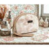 Beige, kompakte Damen Kosmetiktasche mit botanischem Muster – Peterson