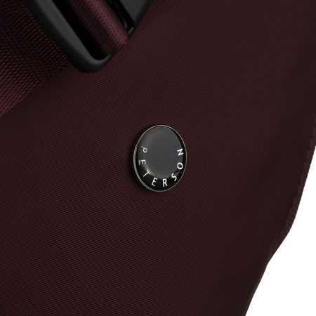 Bordeauxfarbene Damen-Handtasche aus Polyester mit Reißverschluss - Peterson