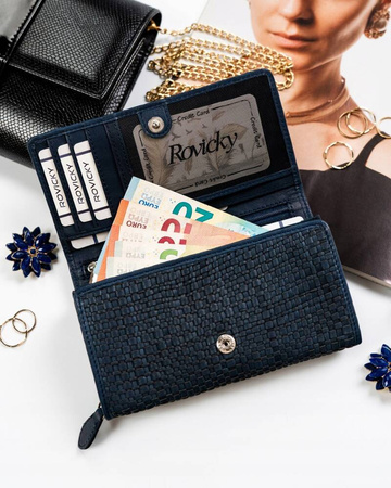 Große Damen Geldbörse aus Echtleder – Rovicky