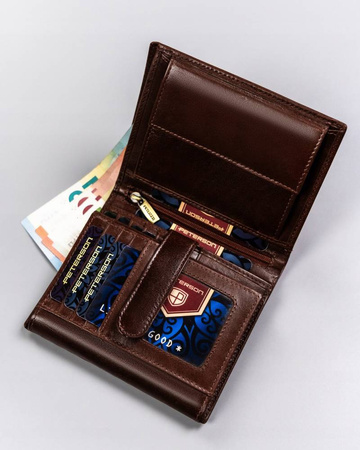 Große Herren Geldbörse aus Leder – Peterson