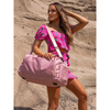 Rosa Wochenend-Reisetasche mit seitlichem Schuhfach – Peterson