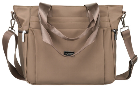 Peterson Damen-Tasche aus Öko-Leder mit Schultergurt beige