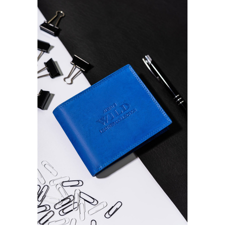 Große Herren Geldbörse aus Leder, Querformat – Always Wild