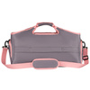 Geräumige, Wochenend-Reisetasche in Grau-Rosa mit einem Thermofach für Schuhe - Peterson
