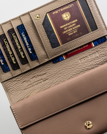 Große Damen Geldbörse mit doppeltem Münzfach – Peterson