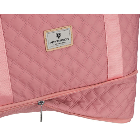 Trainings-Tasche aus Polyester in Rosa, aufgehängt an bequemen Griffen - Peterson