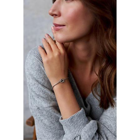 Silberner Charm Herz mit Unendlichkeitszeichen für Modulararmband – Peterson