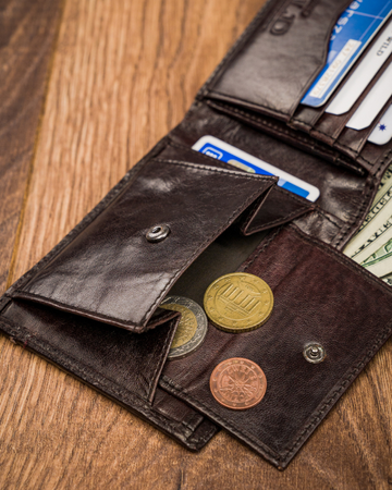 Herren Geldbörse aus Leder Always Wild® für Karten