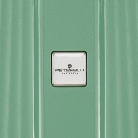 Peterson - Set aus Reisekoffern aus ABS-Kunststoff in Grün