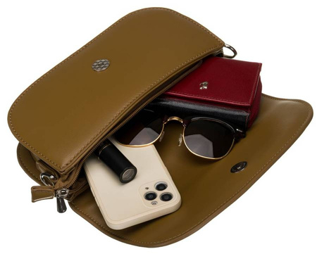 Längliche Damen Umhängetasche mit abnehmbarem, langem Gurt – David Jones