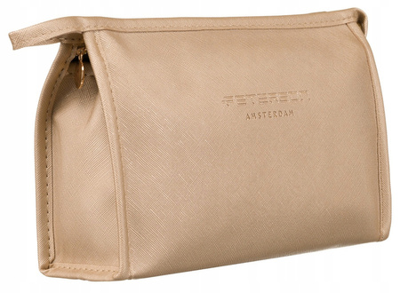 Kompakte Damen Kosmetiktasche aus Öko-Leder – Peterson