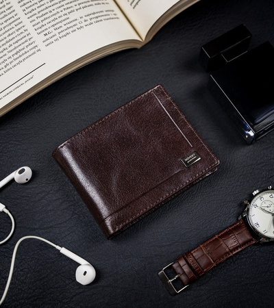 Herren Geldbörse aus Leder mit RFID Protect – Rovicky