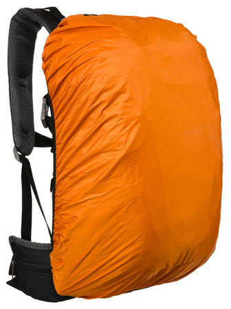 Schwarzer Adventure Trekkingrucksack mit Regenschutz – Peterson