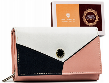 Mittelgroße Damen Geldbörse aus Echtleder – Peterson