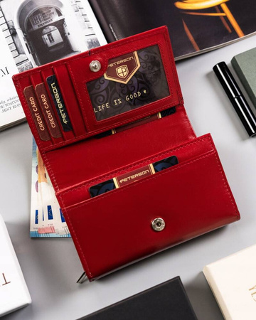 Damen Geldbörse aus Echtleder in mittlerer Größe – Peterson