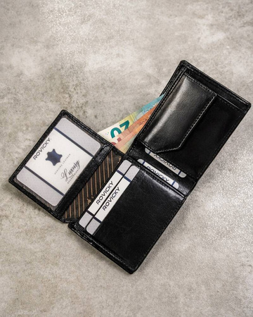 Kompakte Herren Geldbörse aus Echtleder – Pierre Andreus