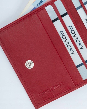 Kleiner praktischer Damen Geldbörse aus echtem Leder – Rovicky