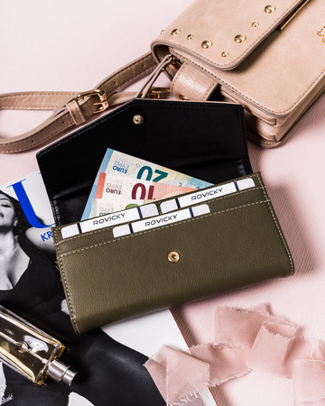 Große Damen Geldbörse mit Umschlagklappe – LuluCastagnette