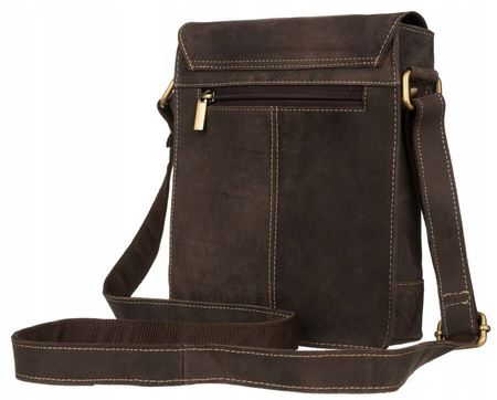 Herren Umhängetasche aus Leder mit verstellbarem Gurt – Always Wild