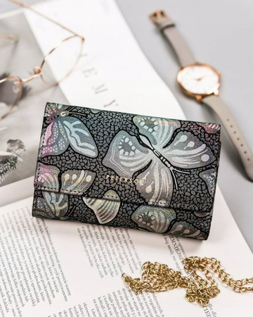 Damen Geldbörse aus Leder mit Schmetterlingsmotiv – Peterson