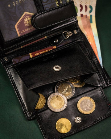 Geschenkset: Herren Geldbörse aus Leder und Schlüsselanhänger – Peterson