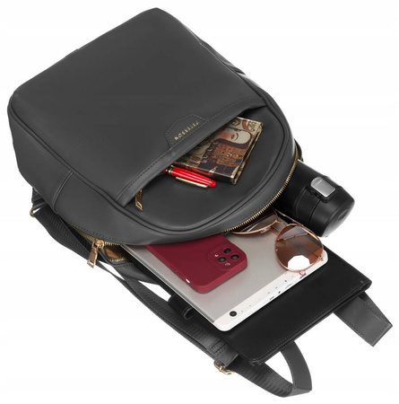 Geräumiger Damen Rucksack aus Öko-Leder – Peterson