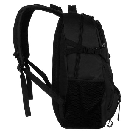 Geräumiger Wanderrucksack aus Polyester in Schwarz – Peterson