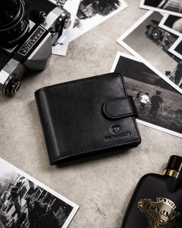 Geschenkset: Herren-Geldbörse aus Leder und Schlüsselanhänger – Peterson